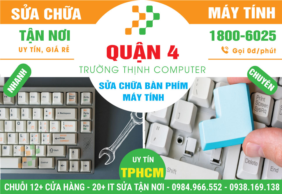 Sửa Bàn Phím Máy Tính Quận 4 Tận Nhà