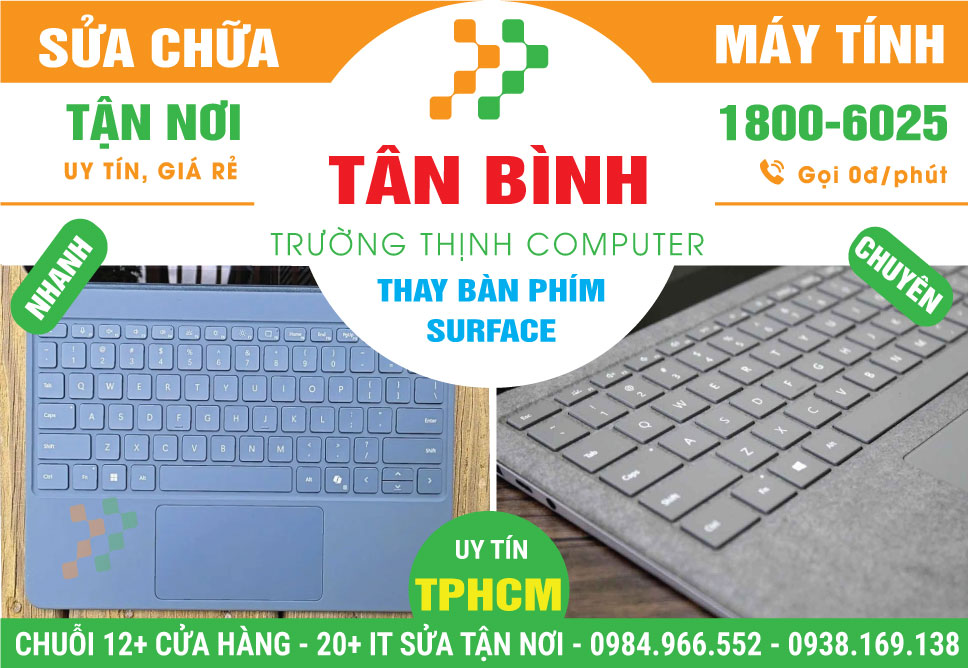 Thay Bàn Phím Surface Quận Tân Bình Lấy Liền