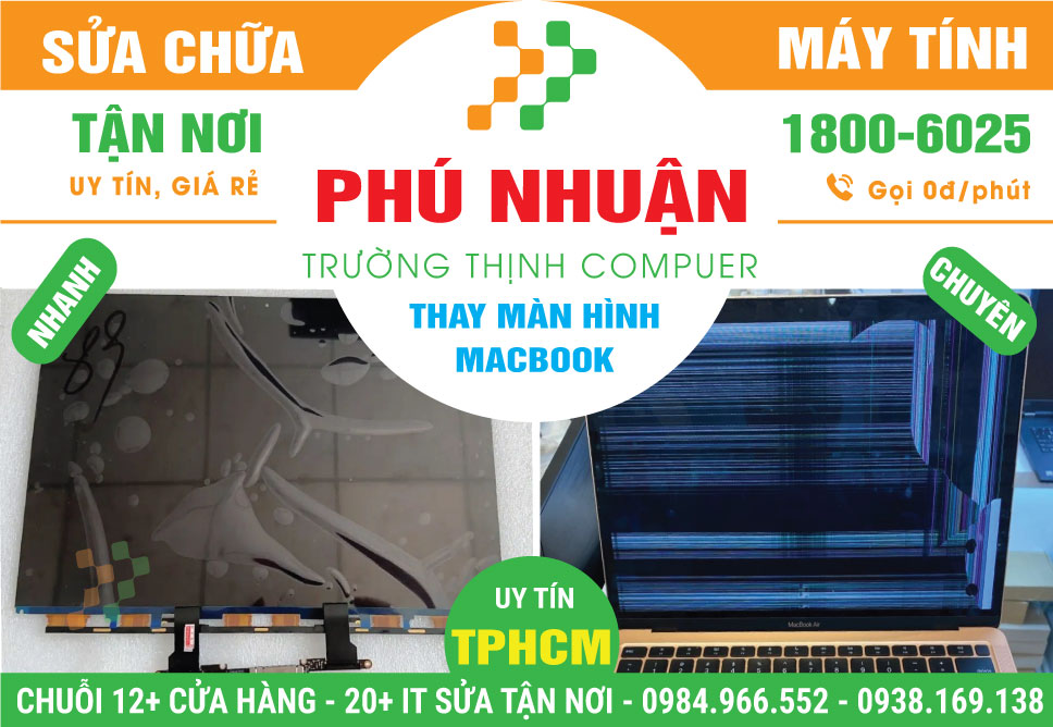 Thay Màn Hình Macbook Quận Phú Nhuận Tận Nơi