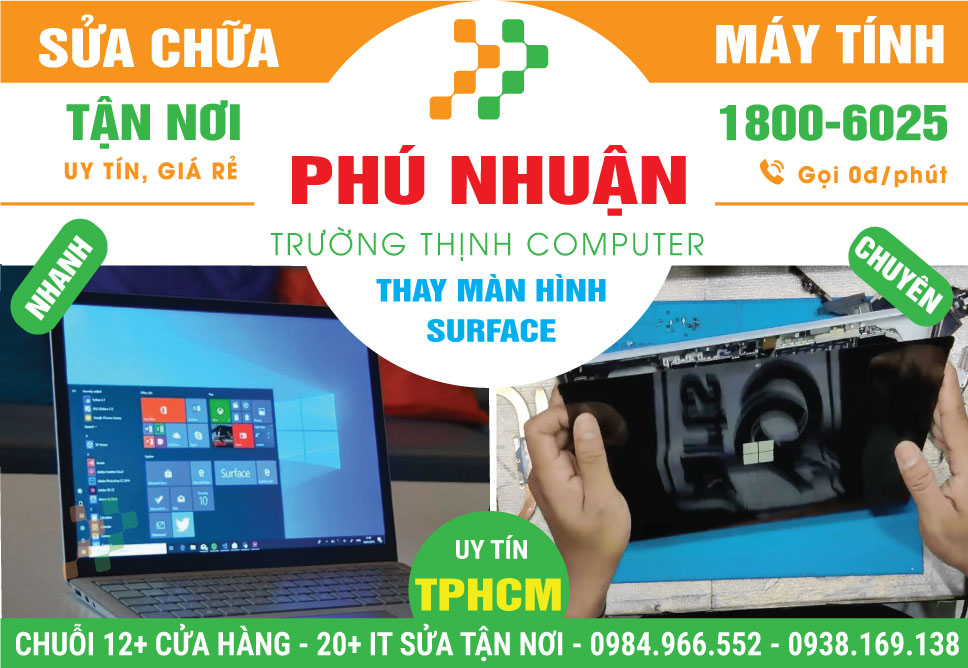 Thay Màn Hình Surface Quận Phú Nhuận Lấy Liền