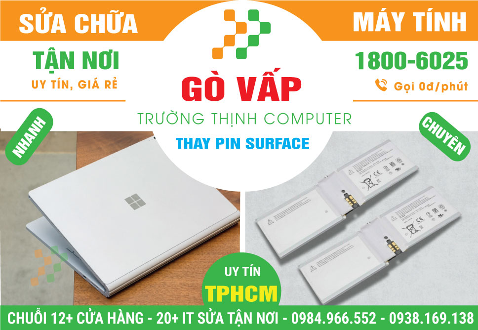 Địa Chỉ Thay Pin Surface Quận Gò Vấp Nhanh Chóng