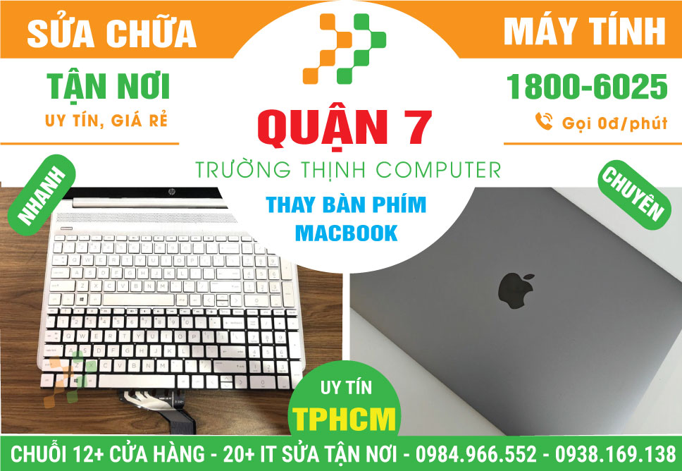 Thay Bàn Phím Macbook Quận 7 Lấy Liền