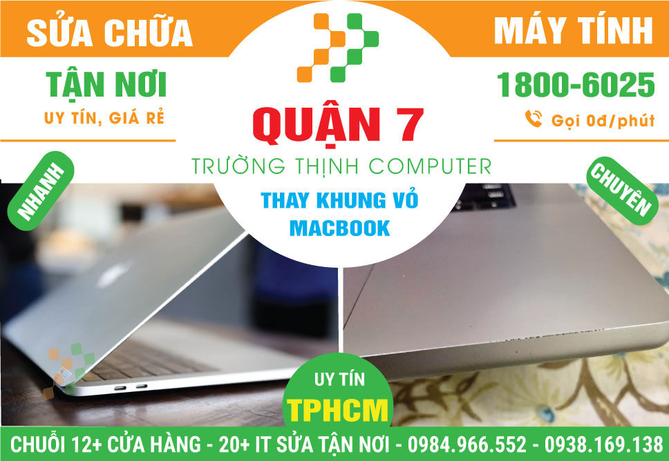 Thay Vỏ Macbook Quận 7 Nhanh Chóng