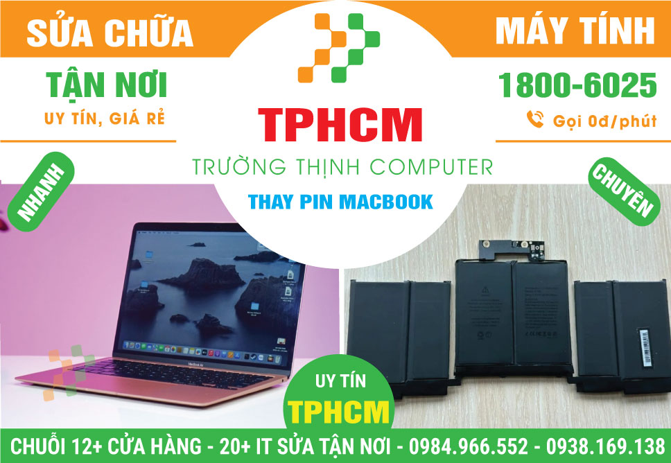 Địa Chỉ Thay Pin Macbook Nhanh Chóng Tại TPHCM