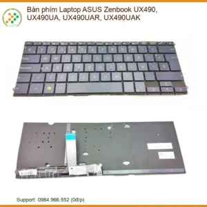 Thay Bàn Phím Laptop Asus Zenbook Ux490, Ux490ua, Ux490uar, Ux490uak Zin Chính Hãng - Lấy Liền Tại Chỗ