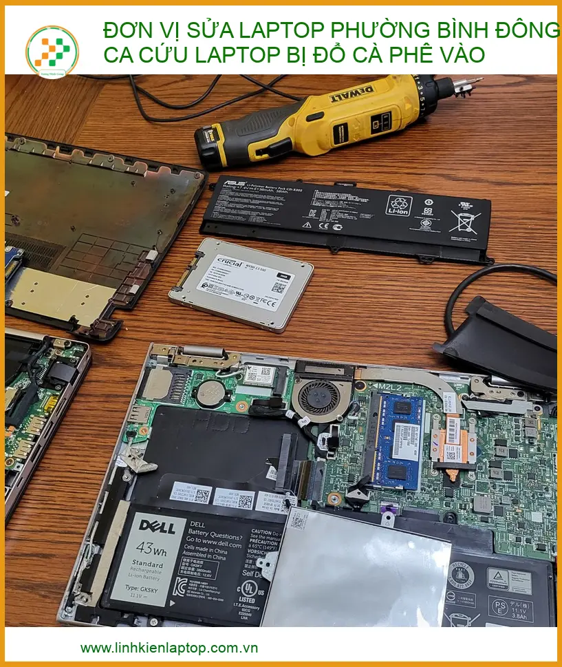 Sửa Laptop Bị Đổ Cà Phê tại Phường Bình Đông - Câu Chuyện Của Chú Nghĩa