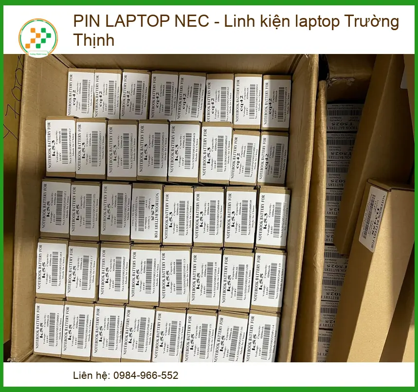 Các Dòng Máy Hỗ Trợ Thay Thế Pin Laptop Nec