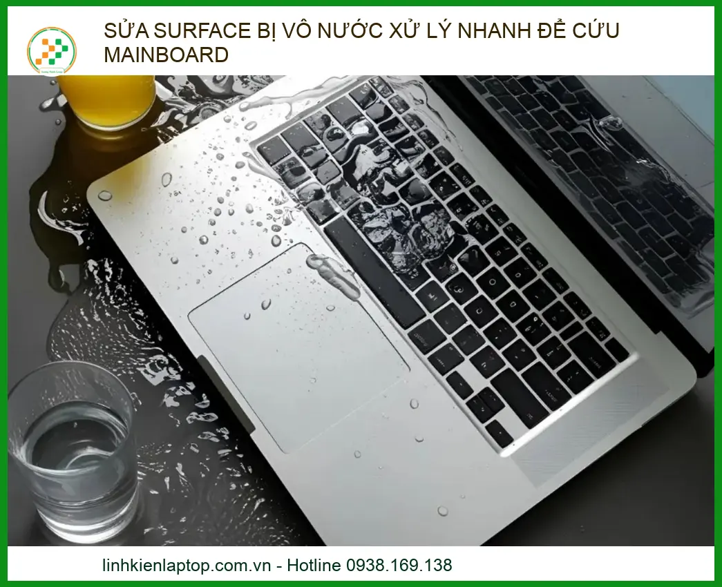 Sửa Surface bị vô nước xử lý nhanh để cứu Mainboard tại TP.HCM