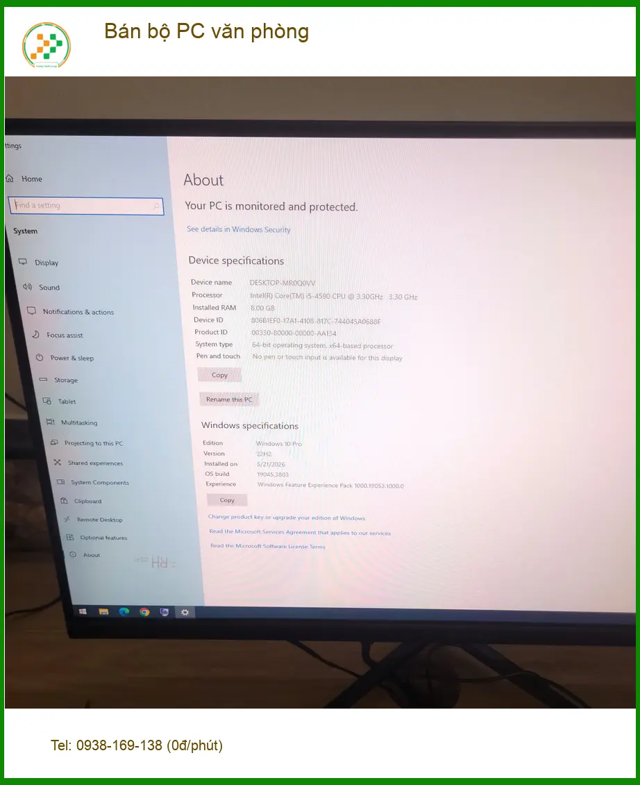Cửa hàng bán PC văn phòng Quận Tân Bình - Chị Thanh tìm địa chỉ uy tín ảnh thực tế 1