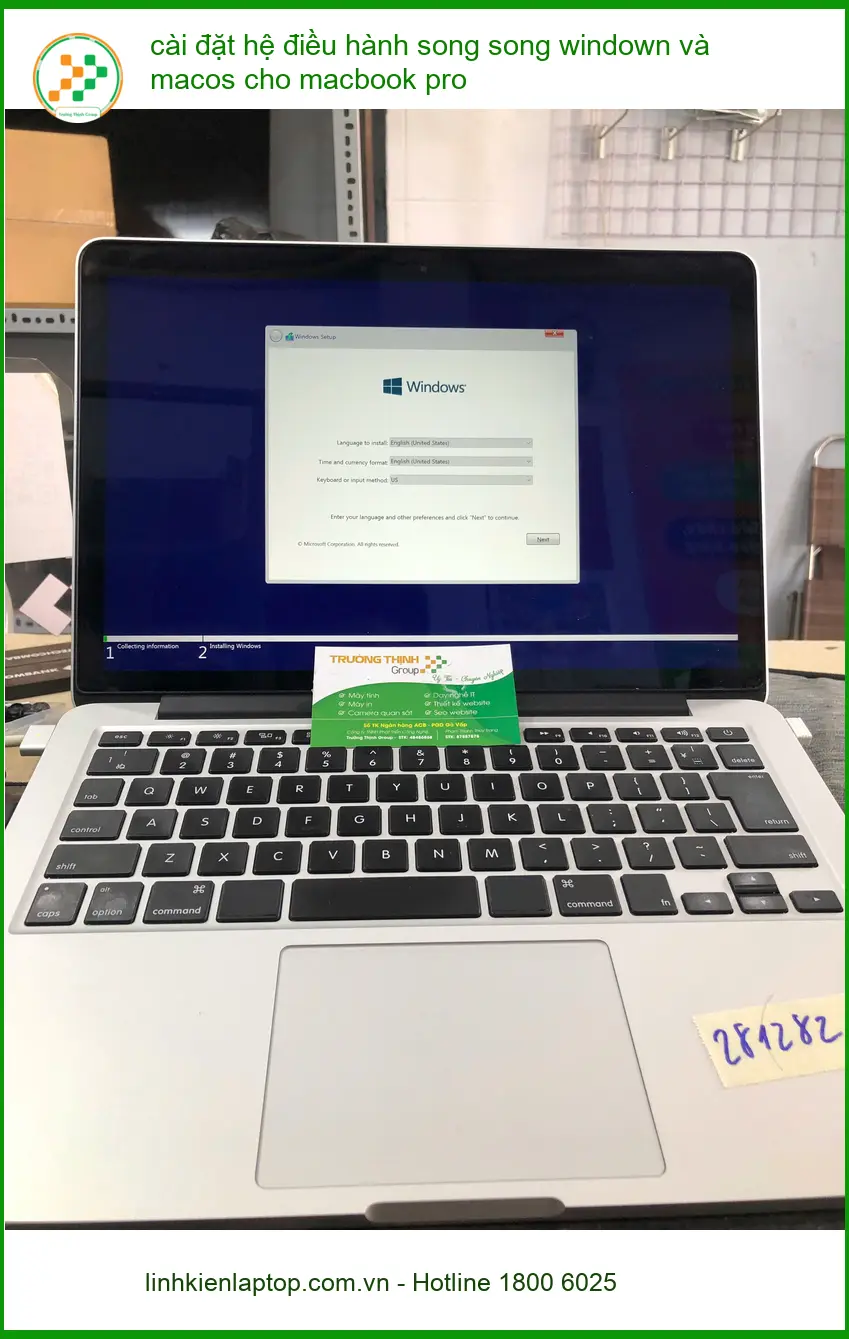 Anh Khang nhà thiết kế cần cài đặt hệ điều hành song song macbook pro Quận Bình Thạnh