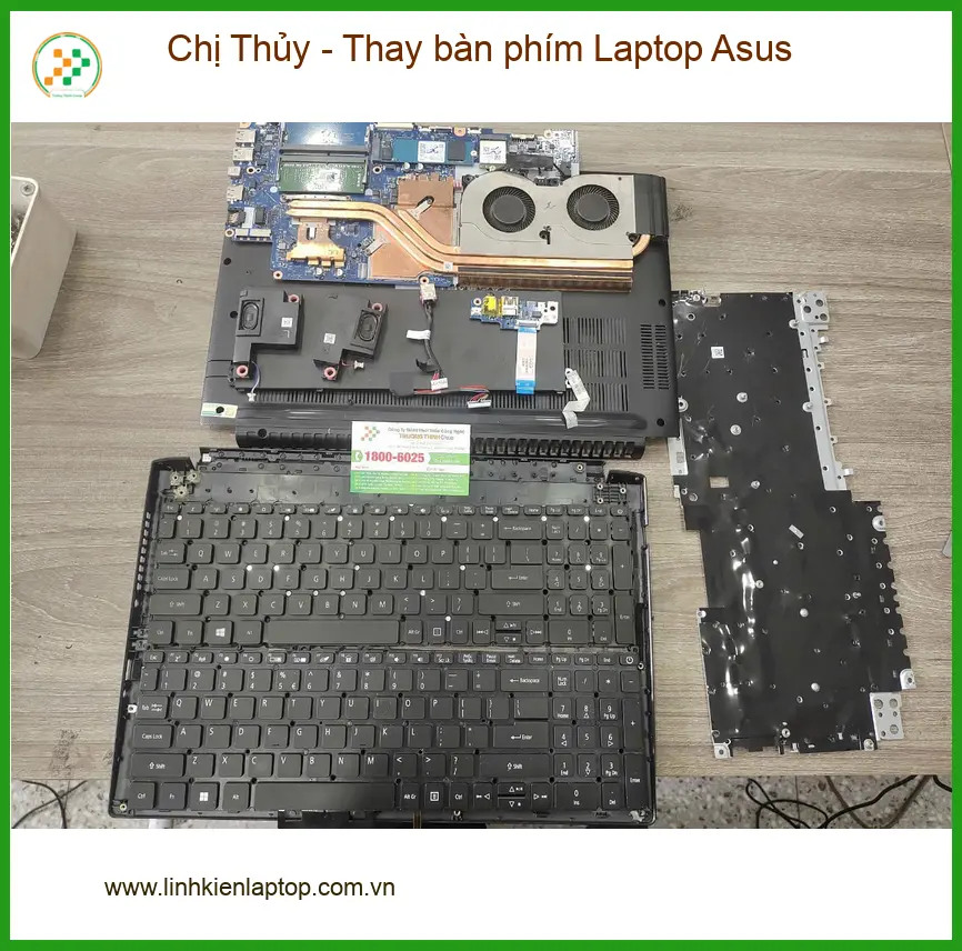 Chị Hà nhân viên văn phòng tìm cửa hàng thay bàn phím Laptop Asus Thủ Đức giá rẻ, gần đây ảnh thực tế 1