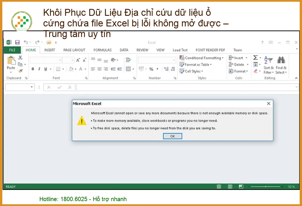 Khôi Phục Dữ Liệu Excel Bị Lỗi Từ Ổ Cứng: Giải Pháp Cứu Dữ Liệu Uy Tín
