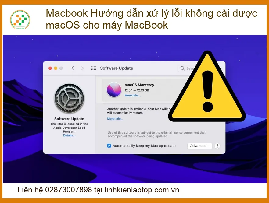 MacBook Không Cài Được macOS: Hướng Dẫn Xử Lý Tận Gốc, Bảo Vệ Dữ Liệu