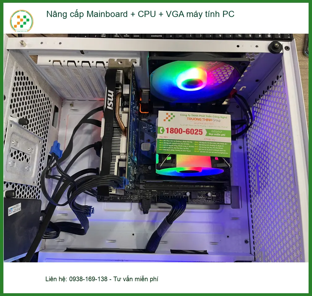 Chị Thoa giáo viên cần nâng cấp Mainboard + CPU + VGA máy tính PC Quận 7 ảnh thực tế 1