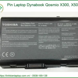 Pin Laptop Dynabook Qosmio X300, X500 - Địa chỉ thay lấy ngay TPHCM