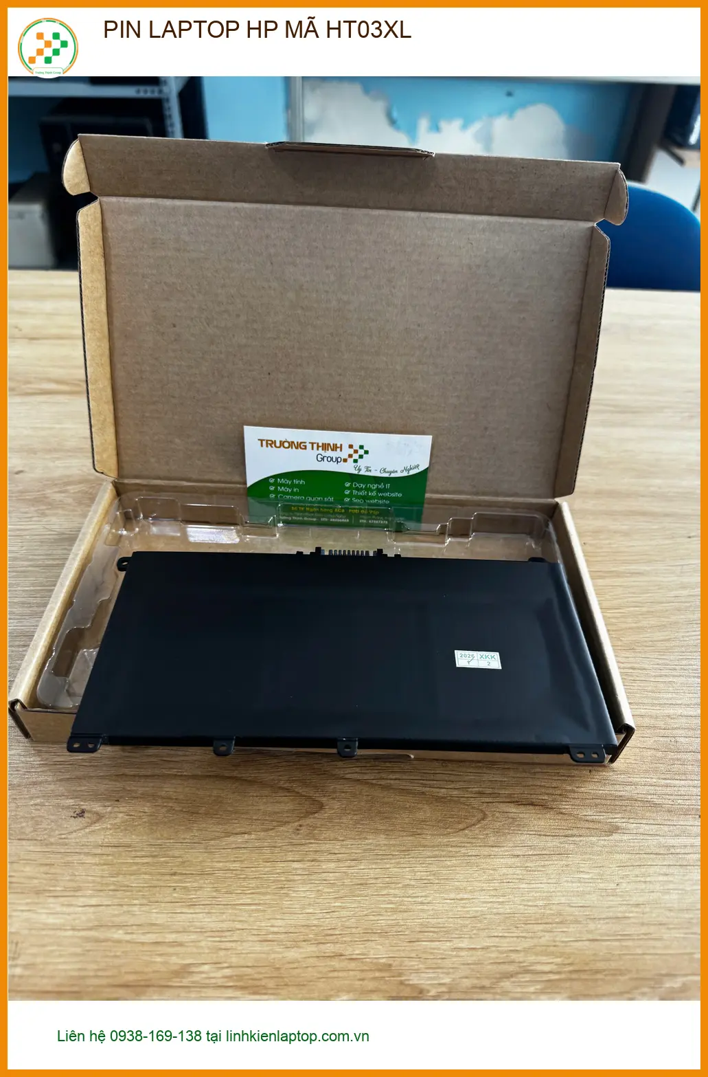 Anh Quang nhân viên IT tìm chỗ thay pin laptop HP HT03XL Quận 10 lấy ngay ảnh thực tế 2