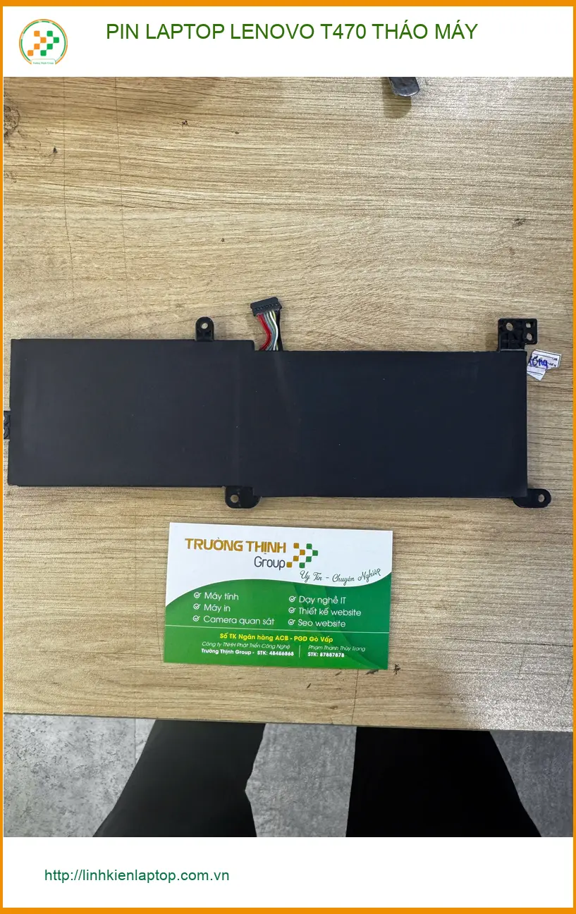 Chị Thảo lo thay pin Lenovo T470 tháo máy kém chất lượng ở Quận 10 ảnh thực tế 2