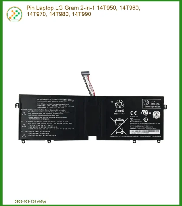 Pin Laptop Lg Gram 2-in-1 14t950 14t960 14t970 14t980 14t990 Chính Hãng ...