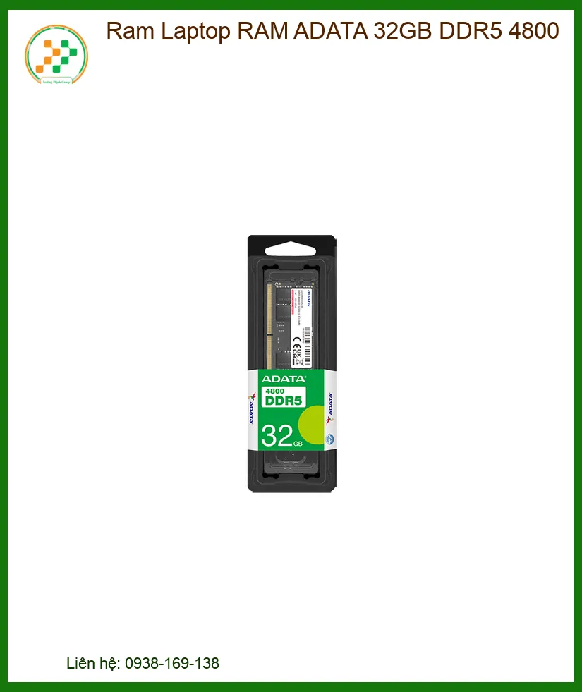 RAM Laptop ADATA 32GB DDR5 4800 - Tăng Tốc Thiết Kế, Nâng Cấp Tận Nơi