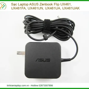 Sạc Laptop Asus Zenbook Flip Ux461, Ux461fa, Ux461un, Ux461ua, Ux461uak Chính Hãng - Cửa Hàng Thay Thế Uy Tín Tphcm