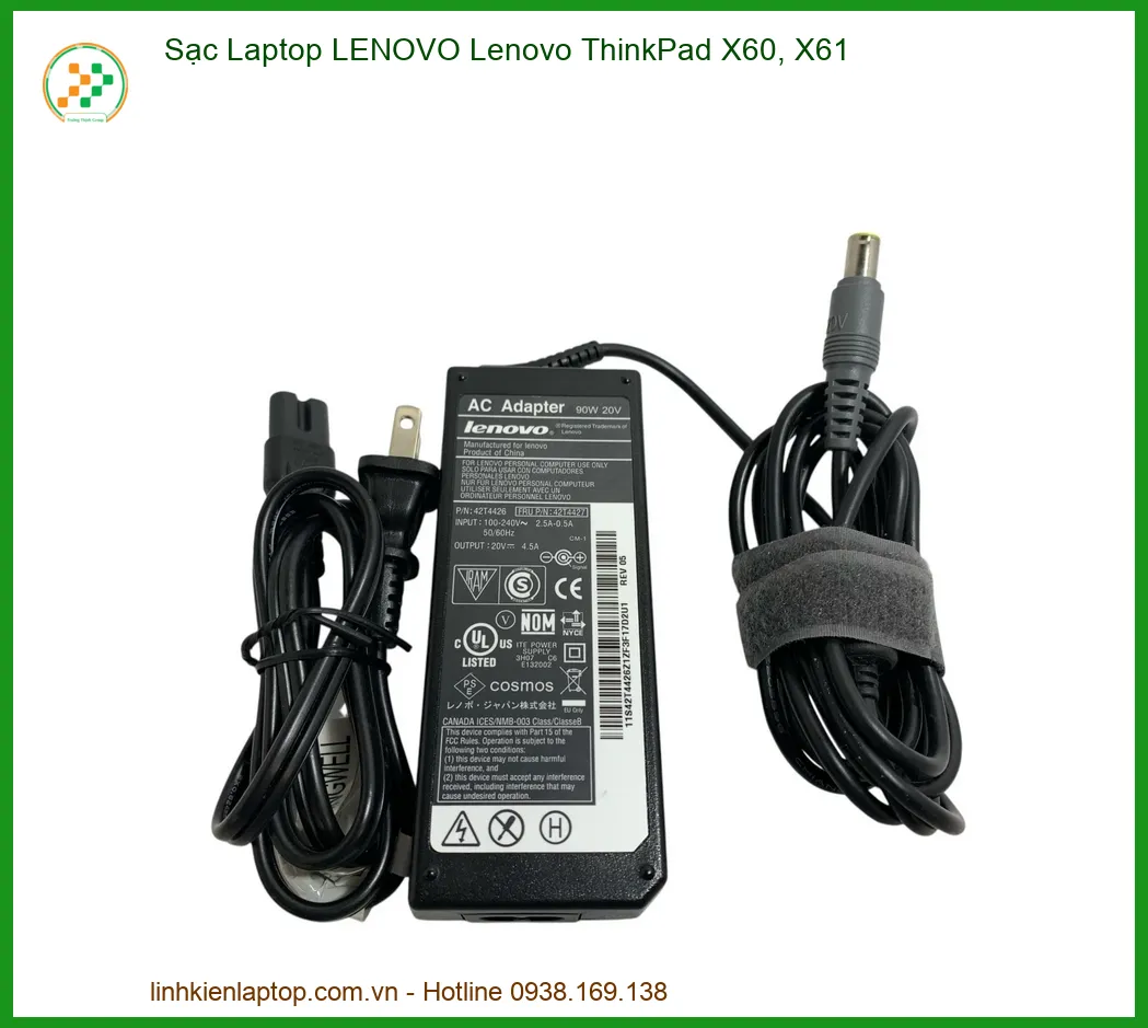 Sạc Laptop Lenovo ThinkPad X60, X61 - Địa Chỉ Thay Sạc Uy Tín