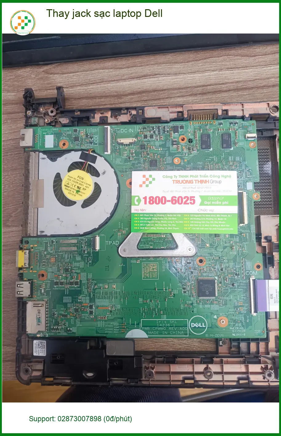 Dịch vụ thay jack sạc laptop Dell Quận Tân Phú lấy liền - Anh Quang kiến trúc sư ảnh thực tế 1