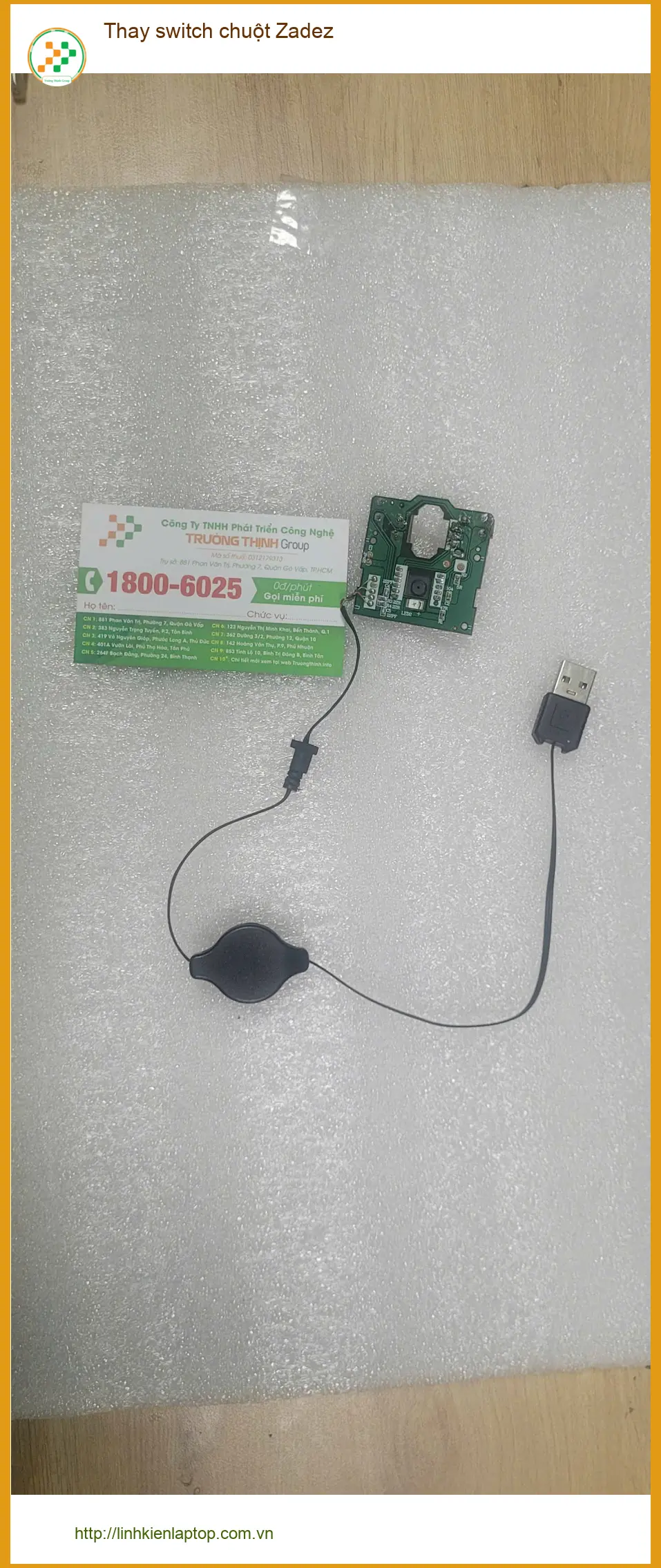 Anh Phước kiến trúc sư bận rộn tìm dịch vụ thay switch chuột Zadez Quận Bình Tân ảnh thực tế 1