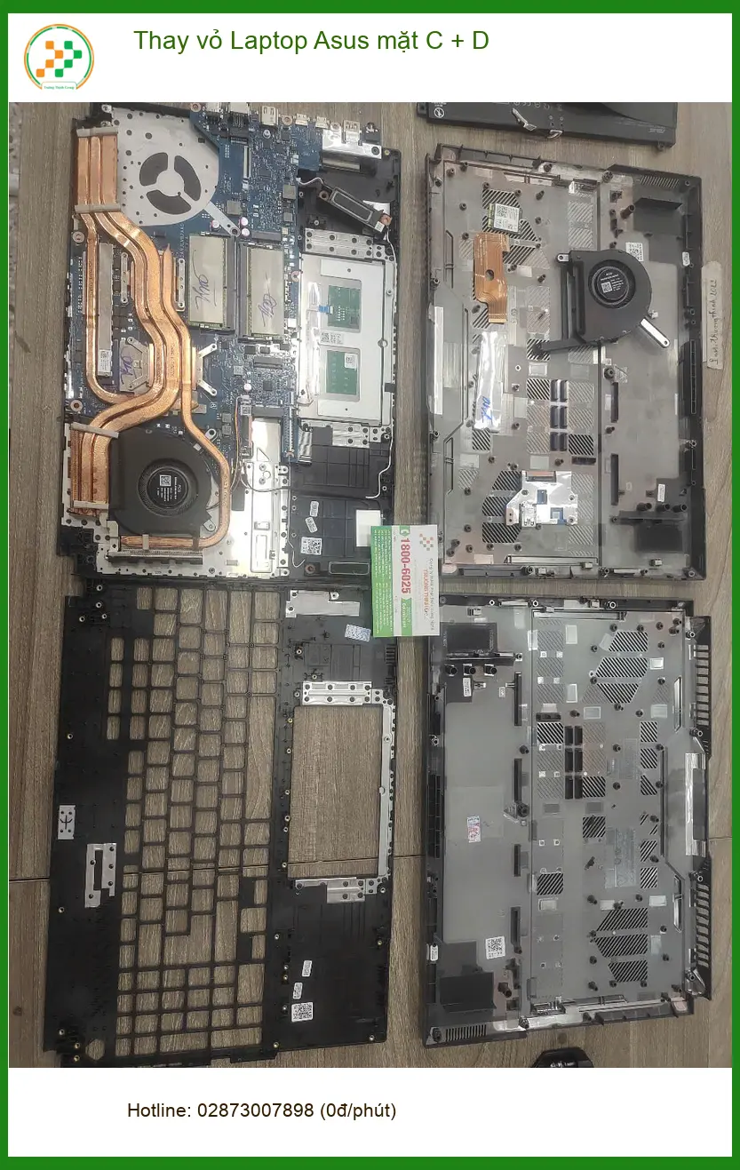 Chú Thịnh tìm địa điểm Thay vỏ Laptop Asus mặt c + d Quận 7 uy tín ảnh thực tế 1