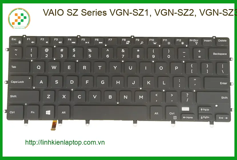 Bàn phím Laptop VAIO SZ Series VGN-SZ1, VGN-SZ2, VGN-SZ3 - Thay Lấy Liền Giá Rẻ TPHCM