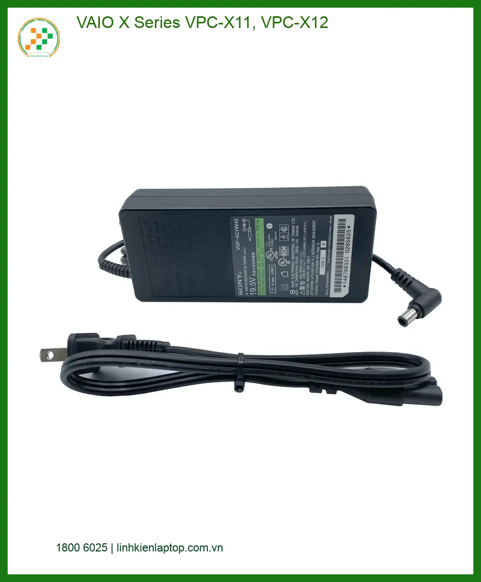 Sạc Laptop VAIO X Series VPC-X11, VPC-X12 - Giá Rẻ TPHCM | Giao Nhanh