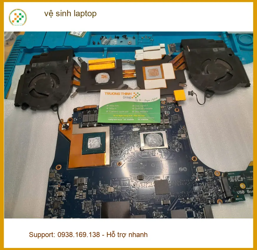 Anh Khải thiết kế đồ họa review dịch vụ vệ sinh laptop Quận Thủ Đức
