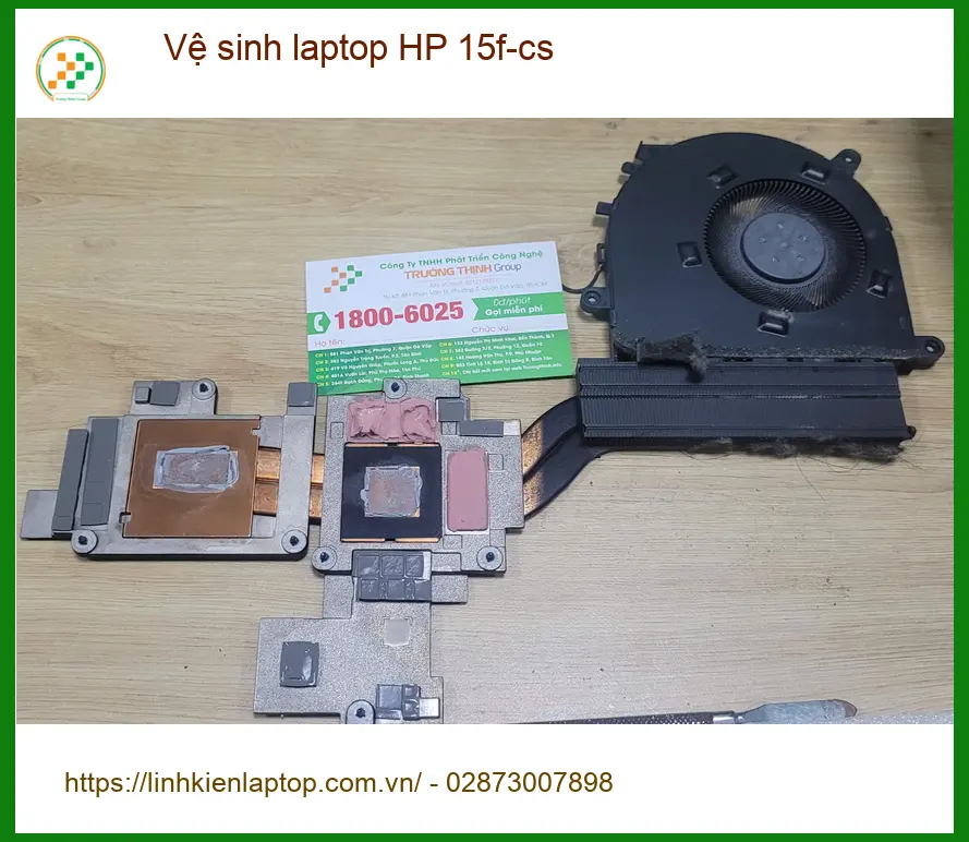 Dịch vụ Vệ sinh laptop HP 15f-cs Quận Bình Tân - Anh Nam vui máy mát