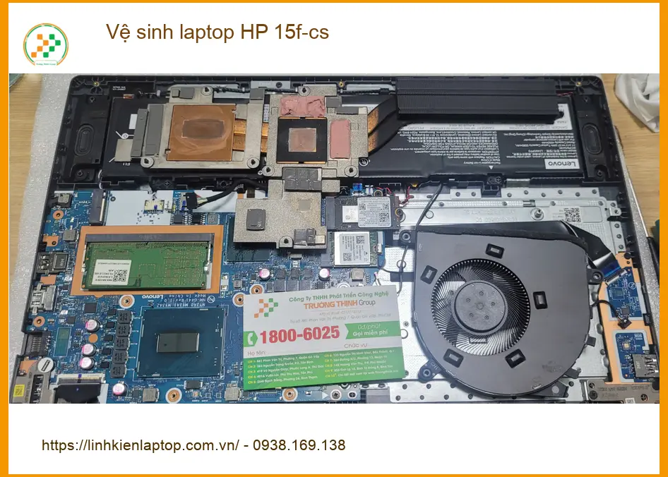 Dịch vụ Vệ sinh laptop HP 15f-cs Quận Bình Tân - Anh Nam vui máy mát ảnh thực tế 1