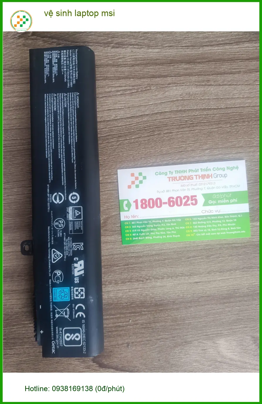 Anh Khánh IT review dịch vụ vệ sinh laptop msi Quận Tân Phú uy tín lấy ngay ảnh thực tế 1