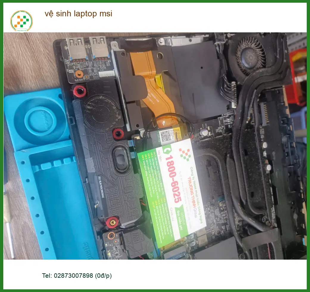 Anh Khánh IT review dịch vụ vệ sinh laptop msi Quận Tân Phú uy tín lấy ngay ảnh thực tế 2