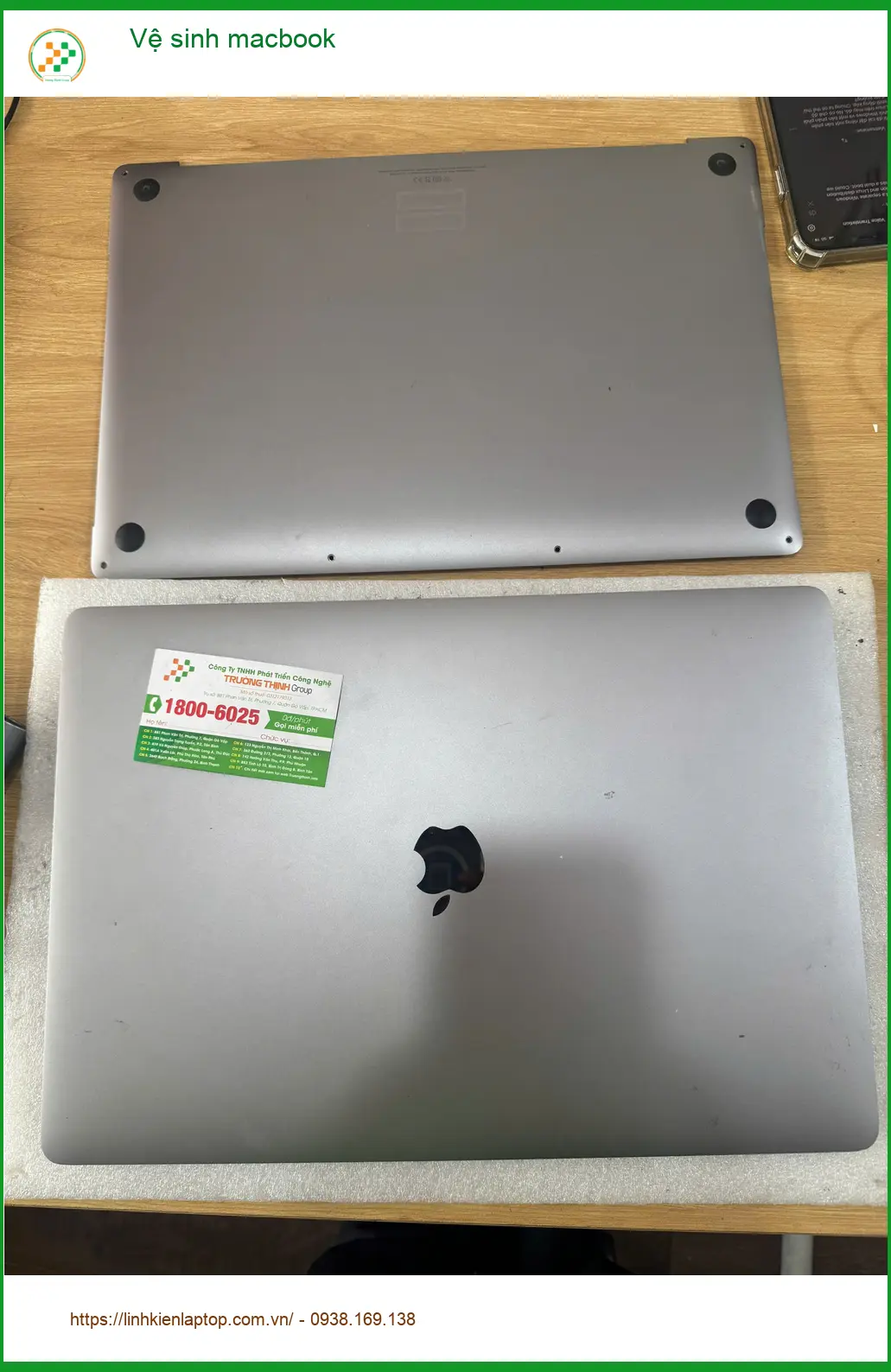Cửa hàng Vệ sinh macbook Quận Tân Bình lấy ngay - Chú Tùng cần làm gấp ảnh thực tế 1