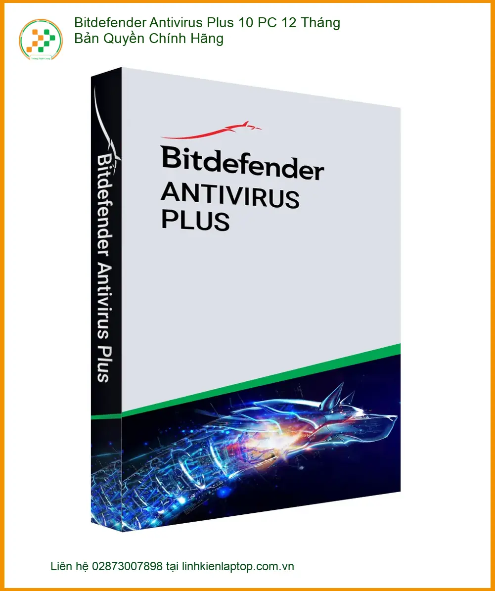 Antivirus Bitdefender Plus 10 PC 12 Thang - Kich Hoat Lien - Gia Tot TPHCM