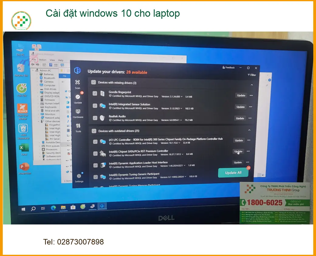 Anh Tân nhân viên thiết kế tìm chỗ cài windows 10 cho laptop ở Quận Bình Tân ảnh thực tế 1