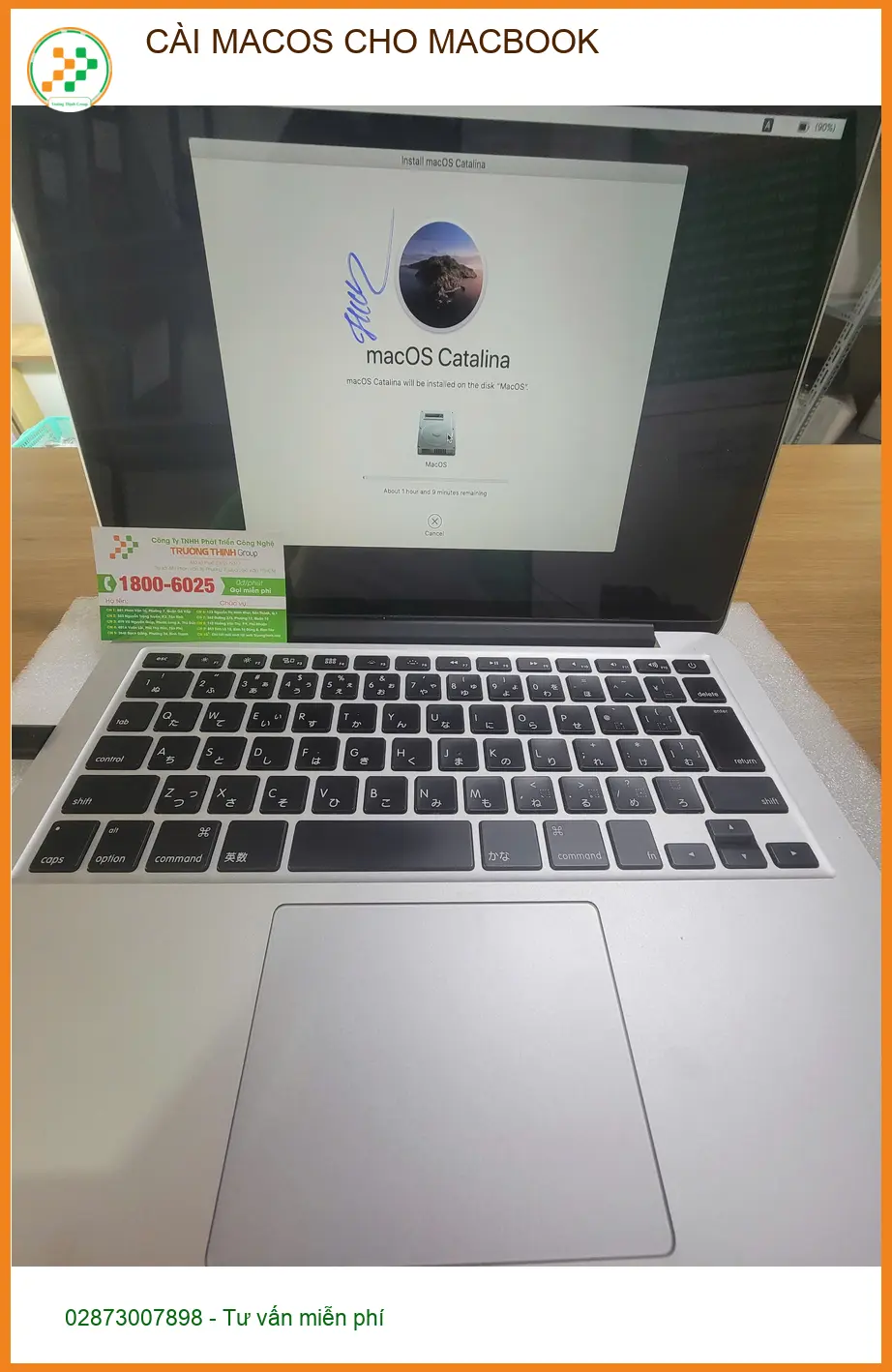 Anh Phước chuyên viên đồ họa cần cài macOS cho Macbook ở Quận Tân Bình ảnh thực tế 1
