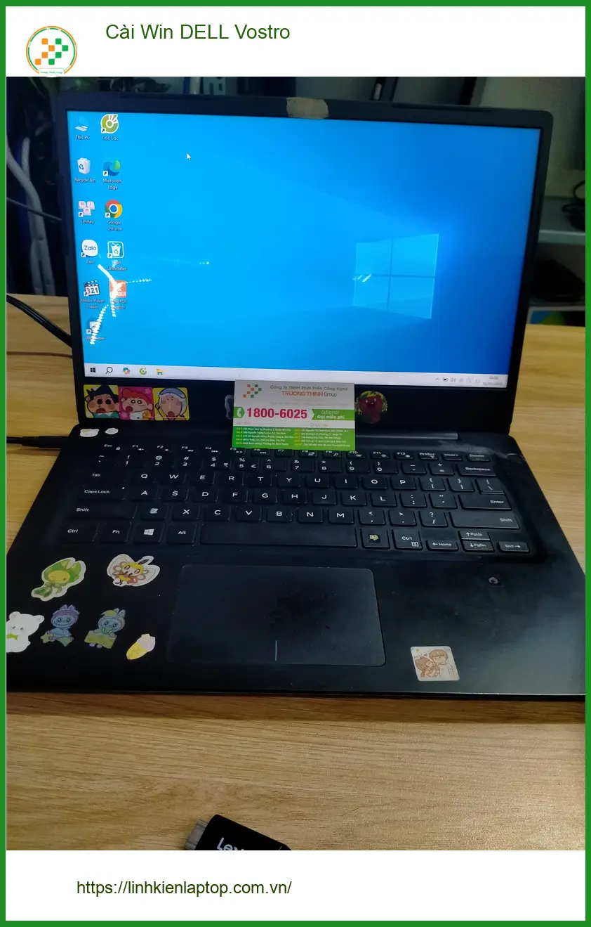 Cài Win DELL Vostro Quận 12 - Chị Thảo cần cài lại Win cho máy làm việc ảnh thực tế 1