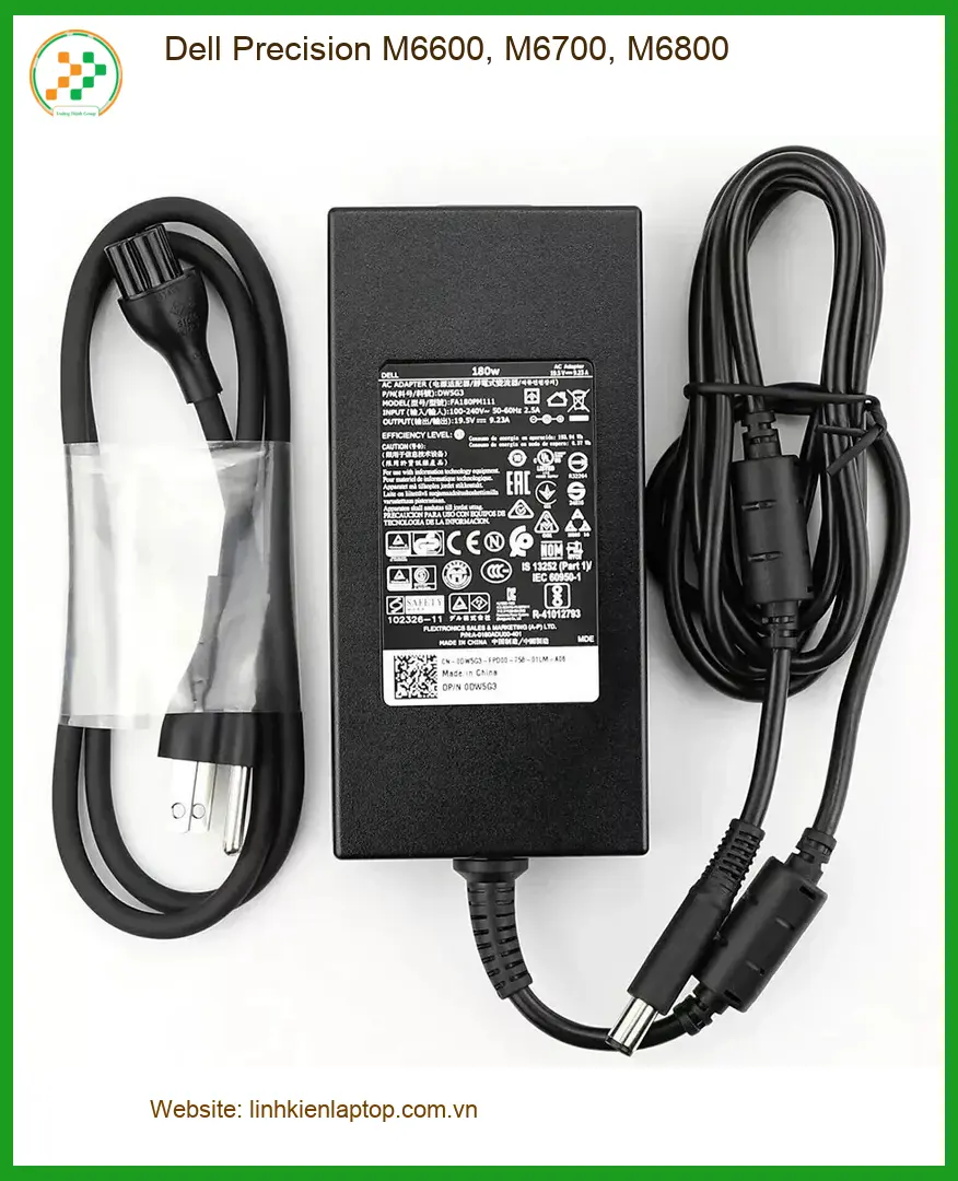 Sạc Laptop DELL Precision M6600, M6700, M6800 - Thay Nhanh Tận Nơi TPHCM
