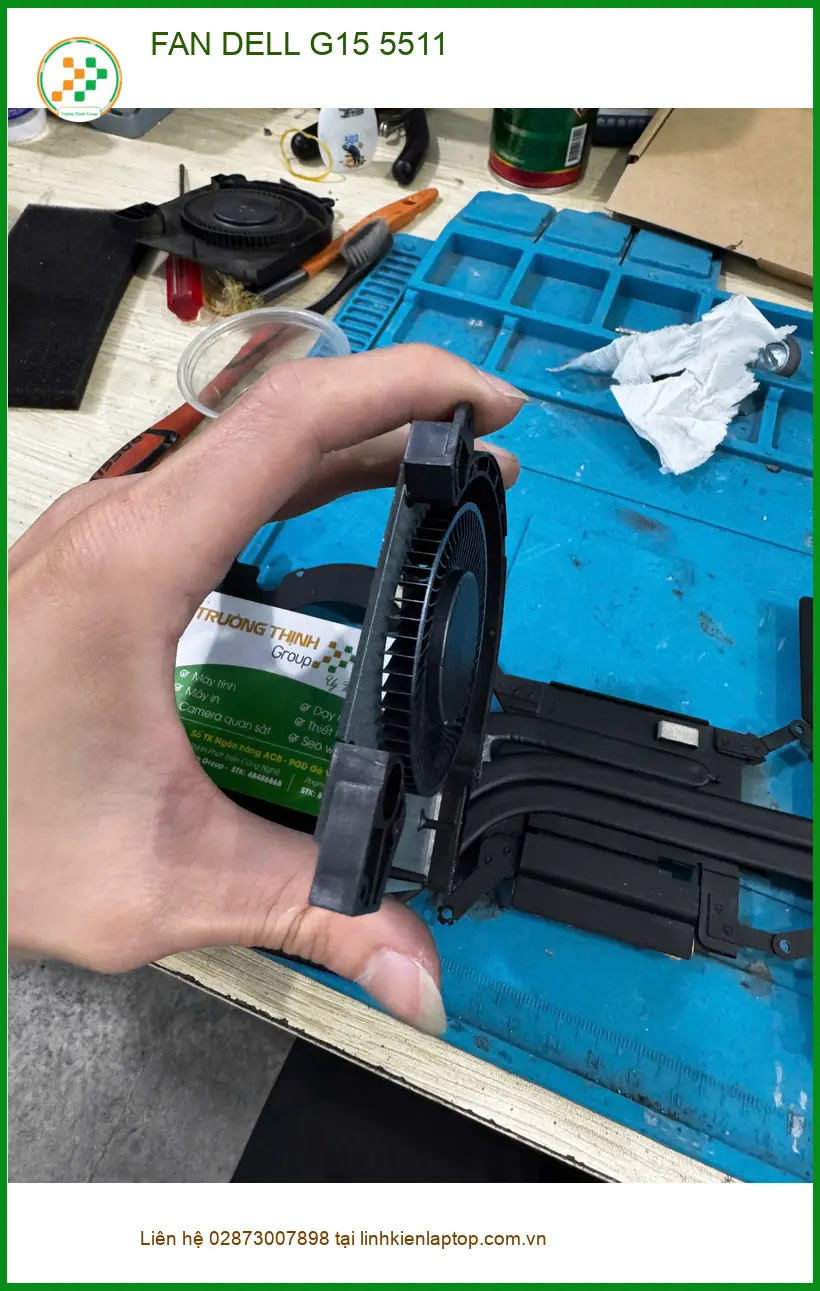 Chị Ngân nhân viên đồ họa thay FAN Dell G15 5511 Quận 10 - Lấy Ngay ảnh thực tế 2
