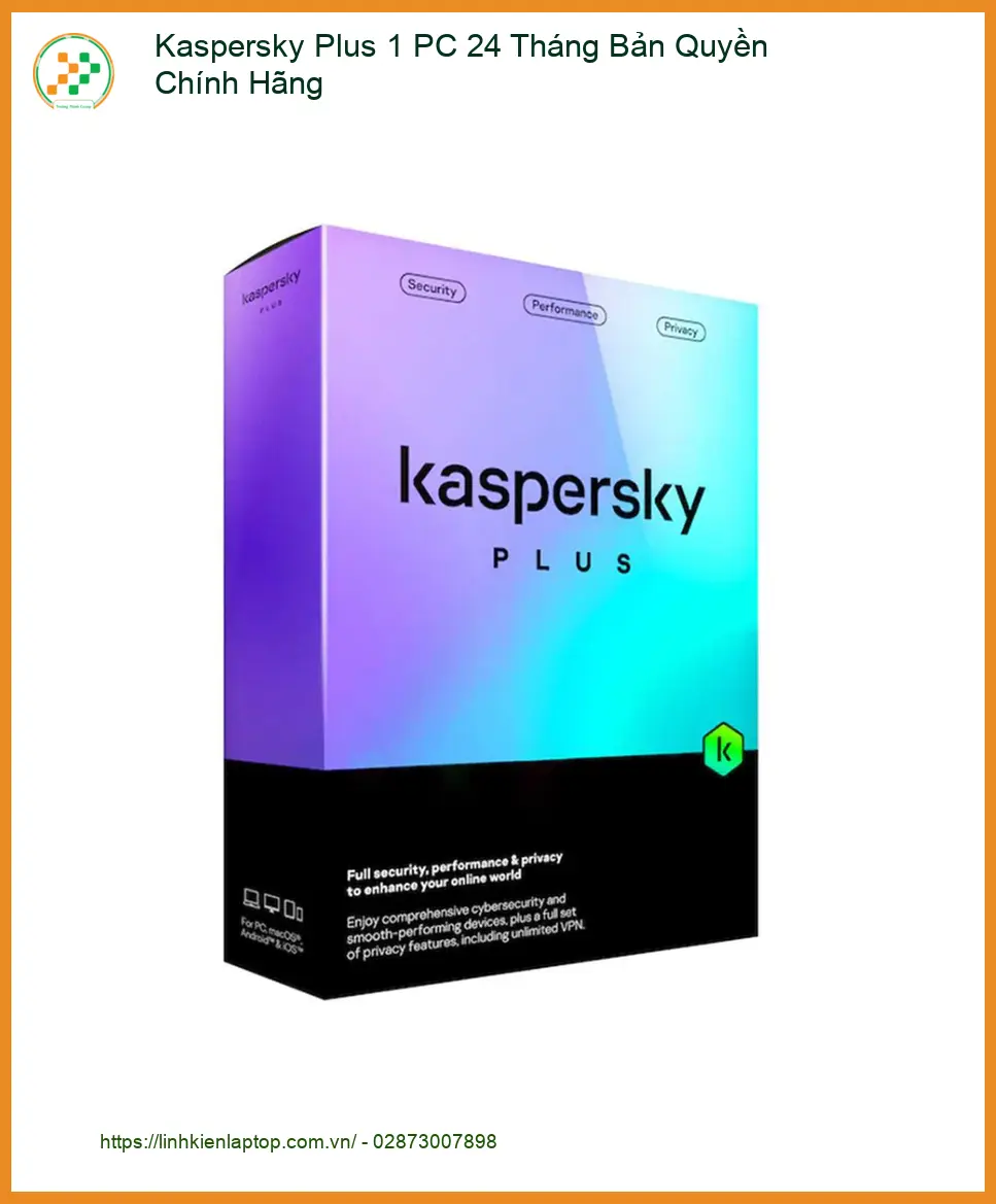 Antivirus Kaspersky Plus 1 PC 24 Tháng - Mua Ngay TPHCM | Giao Nhanh