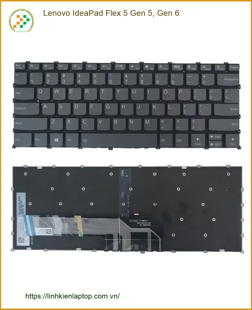 Bàn phím Laptop Lenovo IdeaPad Flex 5 Gen 5 - Thay Nhanh Lấy Liền Tại TPHCM