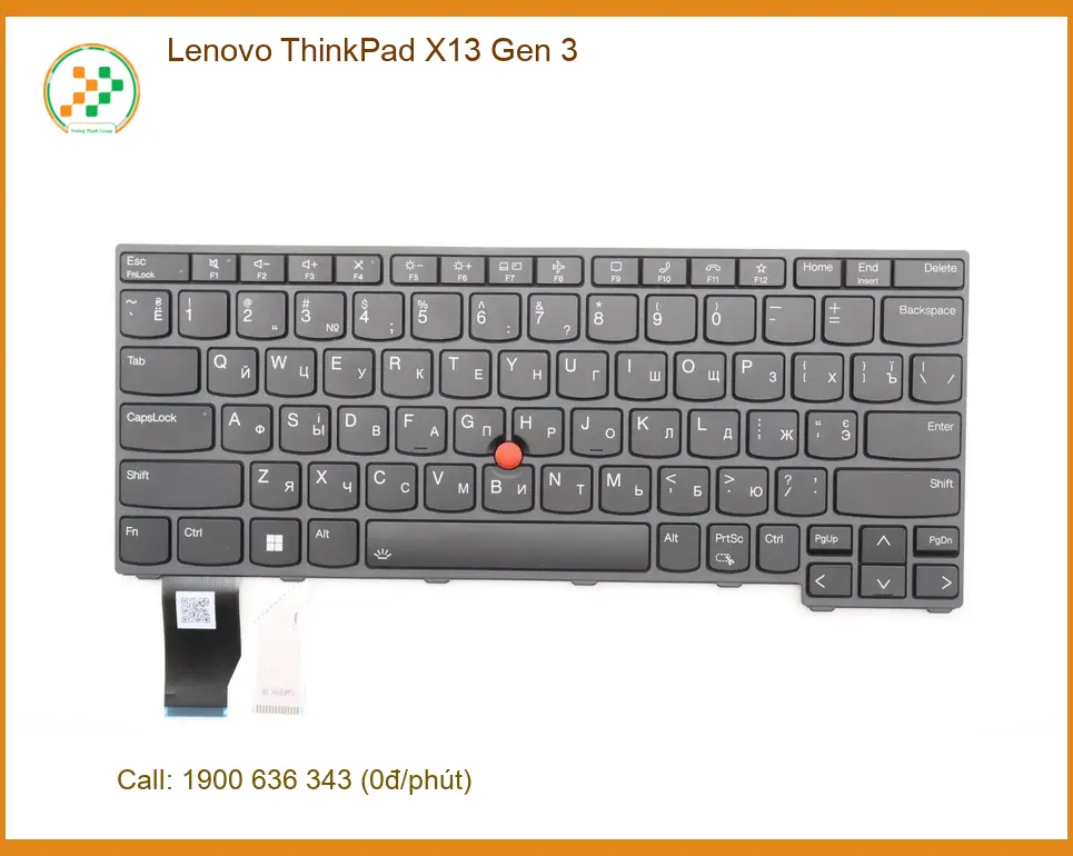 Bàn phím Laptop LENOVO ThinkPad X13 Gen 3 - Trung Tâm Thay Nhanh TPHCM