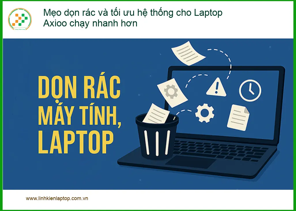 Sửa Laptop Mẹo dọn rác Axioo chạy chậm - Địa chỉ trung tâm hỗ trợ gần đây
