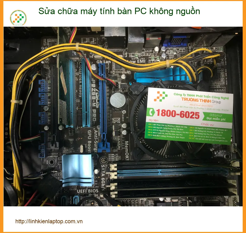 Anh Đạt tìm chỗ sửa máy tính bàn PC không nguồn Quận Bình Tân uy tín ảnh thực tế 1