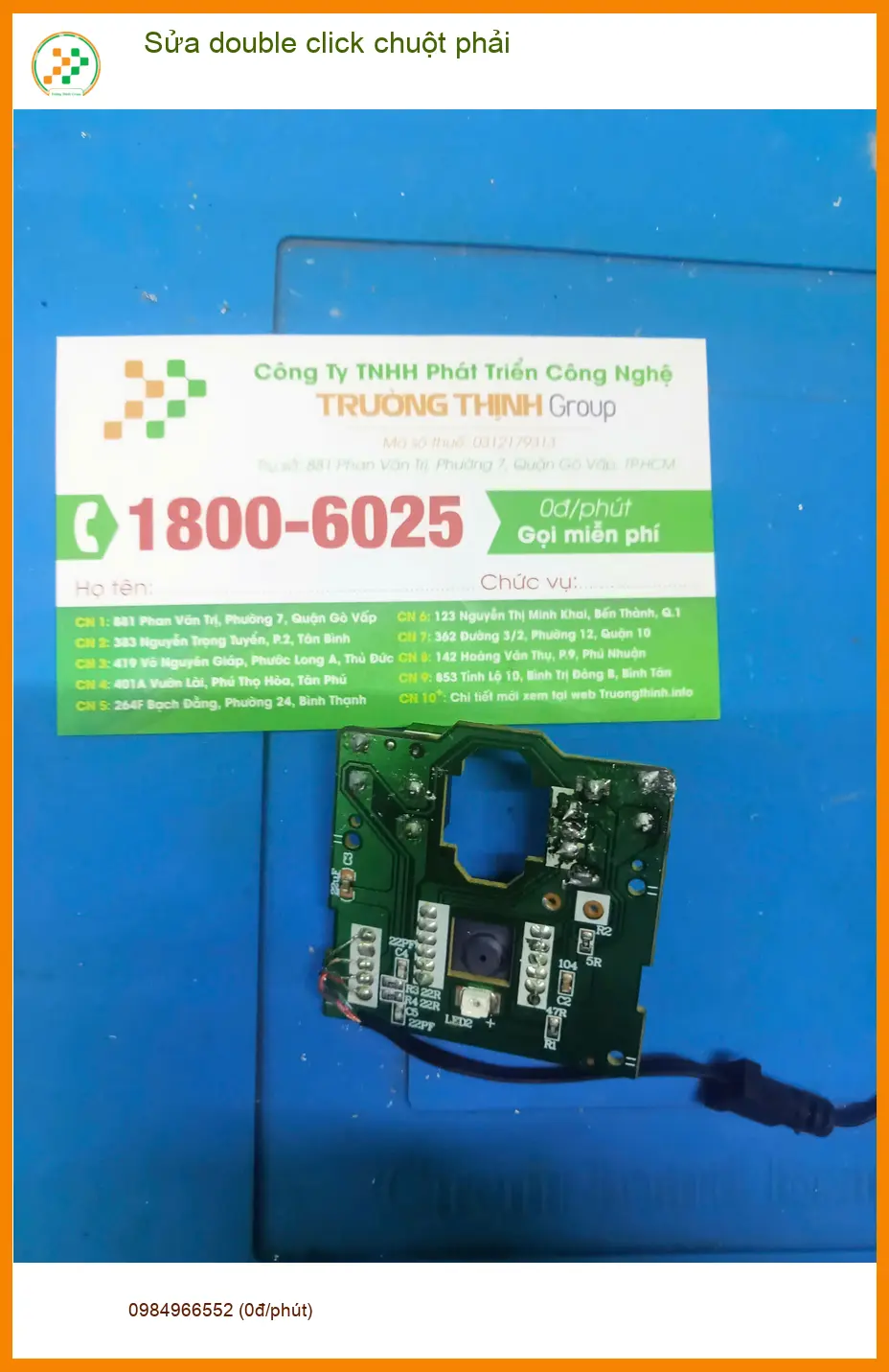 Anh Long IT sửa double click chuột phải Quận Bình Tân - Giá sinh viên ảnh thực tế 1