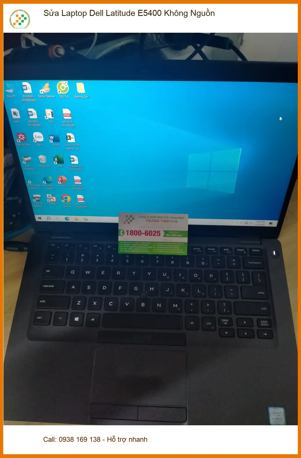 Chị Thoa quản lý bận rộn - Dịch vụ sửa laptop Dell E5400 không nguồn Quận 12 ảnh thực tế 1