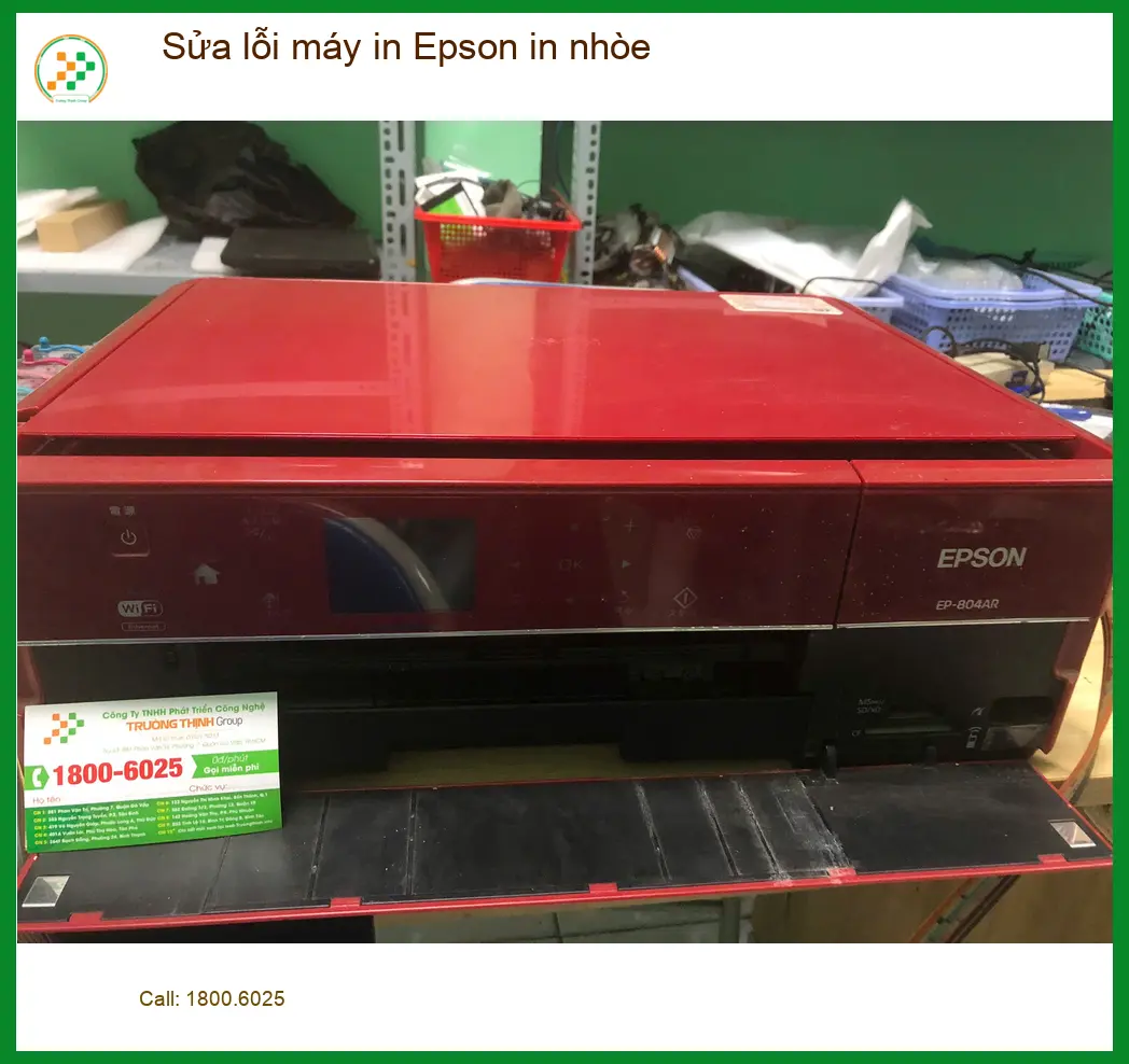 Chú Phước, trưởng phòng IT, review sửa máy in Epson in nhòe Quận Bình Tân ảnh thực tế 1